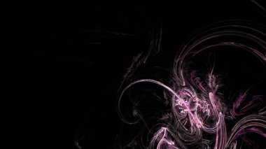 Fantezi kaotik renkli fraktal desen. Soyut Fraktal şekiller. 3D render resimde arka plan veya duvar kağıdı.