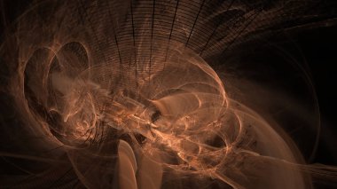 Fantezi kaotik renkli fraktal desen. Soyut Fraktal şekiller. 3D render resimde arka plan veya duvar kağıdı.