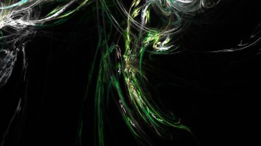 Fantezi kaotik renkli fraktal desen. Soyut Fraktal şekiller. 3D render resimde arka plan veya duvar kağıdı.