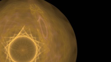 Fantezi kaotik renkli fraktal desen. Soyut Fraktal şekiller. 3D render resimde arka plan veya duvar kağıdı.