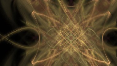 Fantezi kaotik renkli fraktal desen. Soyut Fraktal şekiller. 3D render resimde arka plan veya duvar kağıdı.