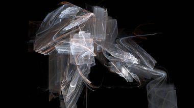 Fantezi kaotik renkli fraktal desen. Soyut Fraktal şekiller. 3D render resimde arka plan veya duvar kağıdı.