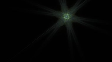 Fantezi kaotik renkli fraktal desen. Soyut Fraktal şekiller. 3D render resimde arka plan veya duvar kağıdı.