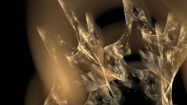 Fantezi kaotik renkli fraktal desen. Soyut Fraktal şekiller. 3D render resimde arka plan veya duvar kağıdı.