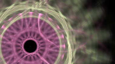 Fantezi kaotik renkli fraktal desen. Soyut Fraktal şekiller. 3D render resimde arka plan veya duvar kağıdı.