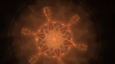 Fantezi kaotik renkli fraktal desen. Soyut Fraktal şekiller. 3D render resimde arka plan veya duvar kağıdı.