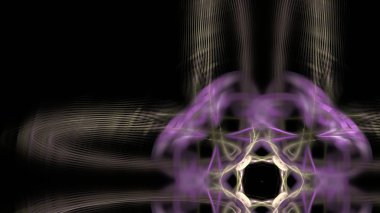 Fantezi kaotik renkli fraktal desen. Soyut Fraktal şekiller. 3D render resimde arka plan veya duvar kağıdı.