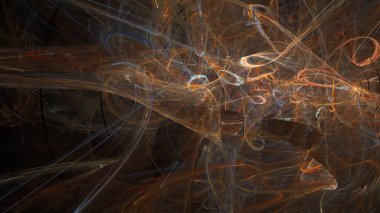 Fantezi kaotik renkli fraktal desen. Soyut Fraktal şekiller. 3D render resimde arka plan veya duvar kağıdı.