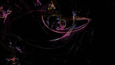 Fantezi kaotik renkli fraktal desen. Soyut Fraktal şekiller. 3D render resimde arka plan veya duvar kağıdı.