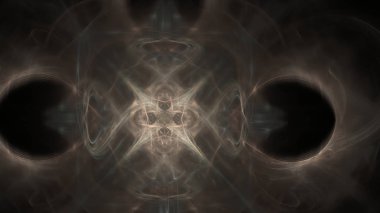 Fantezi kaotik renkli fraktal desen. Soyut Fraktal şekiller. 3D render resimde arka plan veya duvar kağıdı.