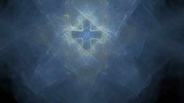 Fantezi kaotik renkli fraktal desen. Soyut Fraktal şekiller. 3D render resimde arka plan veya duvar kağıdı.