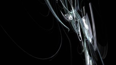 Fantezi kaotik renkli fraktal desen. Soyut Fraktal şekiller. 3D render resimde arka plan veya duvar kağıdı.