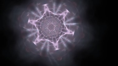 Fantezi kaotik renkli fraktal desen. Soyut Fraktal şekiller. 3D render resimde arka plan veya duvar kağıdı.