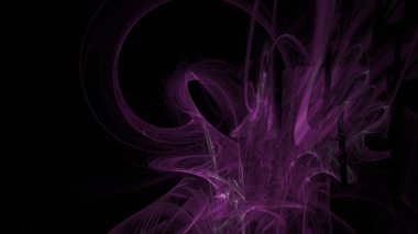 Fantezi kaotik renkli fraktal desen. Soyut Fraktal şekiller. 3D render resimde arka plan veya duvar kağıdı.