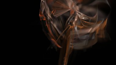 Fantezi kaotik renkli fraktal desen. Soyut Fraktal şekiller. 3D render resimde arka plan veya duvar kağıdı.