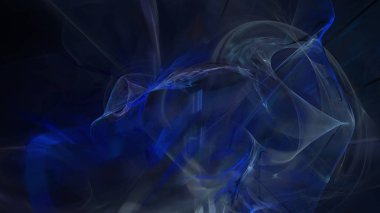 Fantezi kaotik renkli fraktal desen. Soyut Fraktal şekiller. 3D render resimde arka plan veya duvar kağıdı.