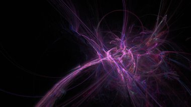 Fantezi kaotik renkli fraktal desen. Soyut Fraktal şekiller. 3D render resimde arka plan veya duvar kağıdı.