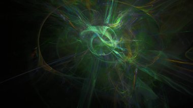 Fantezi kaotik renkli fraktal desen. Soyut Fraktal şekiller. 3D render resimde arka plan veya duvar kağıdı.