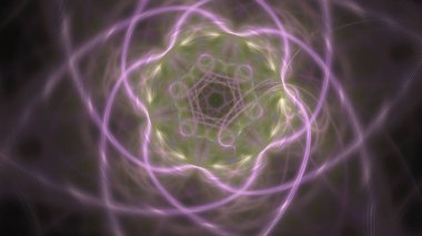 Fantezi kaotik renkli fraktal desen. Soyut Fraktal şekiller. 3D render resimde arka plan veya duvar kağıdı.