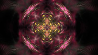 Fantezi kaotik renkli fraktal desen. Soyut Fraktal şekiller. 3D render resimde arka plan veya duvar kağıdı.