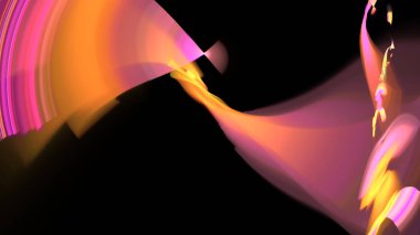 Fantezi kaotik renkli fraktal desen. Soyut Fraktal şekiller. 3D render resimde arka plan veya duvar kağıdı.