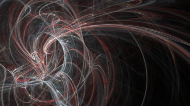 Fantezi kaotik renkli fraktal desen. Soyut Fraktal şekiller. 3D render resimde arka plan veya duvar kağıdı.