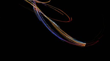 Fantezi kaotik renkli fraktal desen. Soyut Fraktal şekiller. 3D render resimde arka plan veya duvar kağıdı.