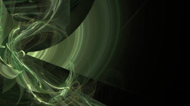 Fantezi kaotik renkli fraktal desen. Soyut Fraktal şekiller. 3D render resimde arka plan veya duvar kağıdı.