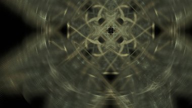 Fantezi kaotik renkli fraktal desen. Soyut Fraktal şekiller. 3D render resimde arka plan veya duvar kağıdı.