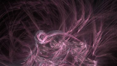 Fantezi kaotik renkli fraktal desen. Soyut Fraktal şekiller. 3D render resimde arka plan veya duvar kağıdı.