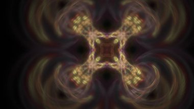 Fantezi kaotik renkli fraktal desen. Soyut Fraktal şekiller. 3D render resimde arka plan veya duvar kağıdı.