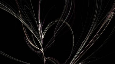 Fantezi kaotik renkli fraktal desen. Soyut Fraktal şekiller. 3D render resimde arka plan veya duvar kağıdı.