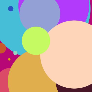 Daire geometrik şaşırtıcı arka plan çok renkli desen.