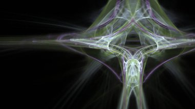 Fantezi kaotik renkli fraktal desen. Soyut Fraktal şekiller. 3D render resimde arka plan veya duvar kağıdı.