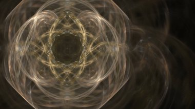 Fantezi kaotik renkli fraktal desen. Soyut Fraktal şekiller. 3D render resimde arka plan veya duvar kağıdı.