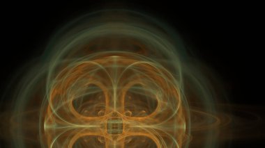 Fantezi kaotik renkli fraktal desen. Soyut Fraktal şekiller. 3D render resimde arka plan veya duvar kağıdı.