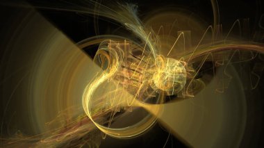 Fantezi kaotik renkli fraktal desen. Soyut Fraktal şekiller. 3D render resimde arka plan veya duvar kağıdı.