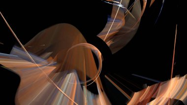 Fantezi kaotik renkli fraktal desen. Soyut Fraktal şekiller. 3D render resimde arka plan veya duvar kağıdı.