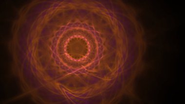 Fantezi kaotik renkli fraktal desen. Soyut Fraktal şekiller. 3D render resimde arka plan veya duvar kağıdı.