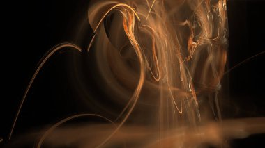 Fantezi kaotik renkli fraktal desen. Soyut Fraktal şekiller. 3D render resimde arka plan veya duvar kağıdı.