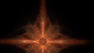 Fantezi kaotik renkli fraktal desen. Soyut Fraktal şekiller. 3D render resimde arka plan veya duvar kağıdı.