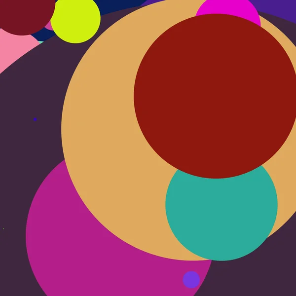 円の幾何学的なエレガントな抽象的な背景の多色パターン — ストック写真