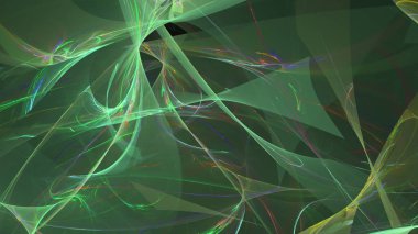 Fantezi kaotik renkli fraktal desen. Soyut Fraktal şekiller. 3D render resimde arka plan veya duvar kağıdı.