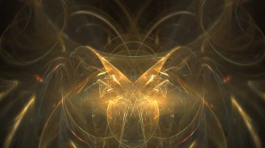 Fantezi kaotik renkli fraktal desen. Soyut Fraktal şekiller. 3D render resimde arka plan veya duvar kağıdı.