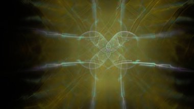 Fantezi kaotik renkli fraktal desen. Soyut Fraktal şekiller. 3D render resimde arka plan veya duvar kağıdı.