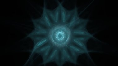 Fantezi kaotik renkli fraktal desen. Soyut Fraktal şekiller. 3D render resimde arka plan veya duvar kağıdı.