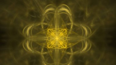 Fantezi kaotik renkli fraktal desen. Soyut Fraktal şekiller. 3D render resimde arka plan veya duvar kağıdı.