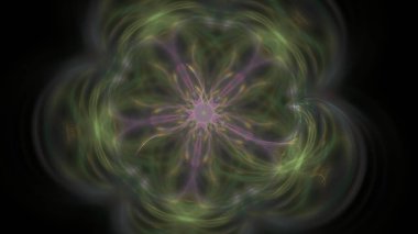 Fantezi kaotik renkli fraktal desen. Soyut Fraktal şekiller. 3D render resimde arka plan veya duvar kağıdı.