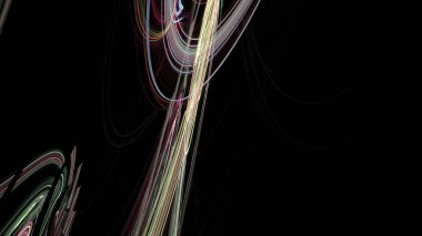 Fantezi kaotik renkli fraktal desen. Soyut Fraktal şekiller. 3D render resimde arka plan veya duvar kağıdı.