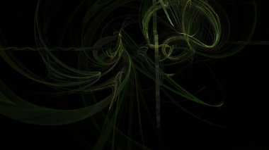 Fantezi kaotik renkli fraktal desen. Soyut Fraktal şekiller. 3D render resimde arka plan veya duvar kağıdı.